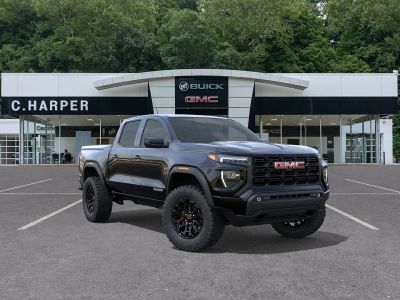 2026 GMC Canyon Elevation in Onyx Black — front three-quarter view