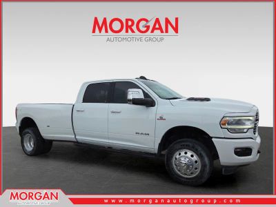 2024 Ram 3500 Laramie in White — front three-quarter view