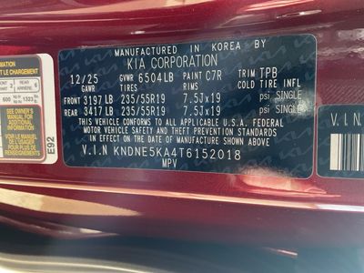 2026 Kia Carnival Hybrid — photo 26 view