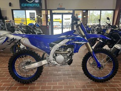 2026 Yamaha YZ250F Team Yamaha Blue — engine compartment view