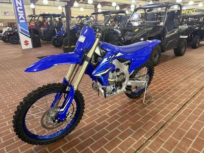 2026 Yamaha YZ250F Team Yamaha Blue — side profile view