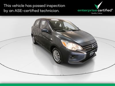 2024 Mitsubishi Mirage ES CVT — front three-quarter view