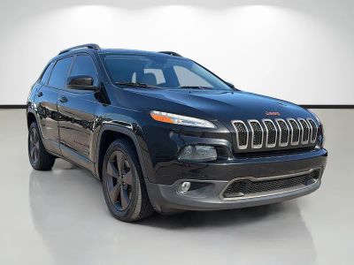 2016 Jeep Cherokee 75th Anniversary Edition in Black — front three-quarter view