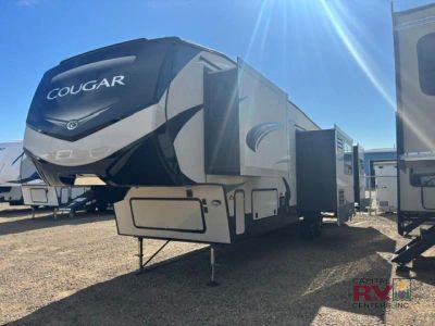 2018 Keystone RV Cougar — rear three-quarter view