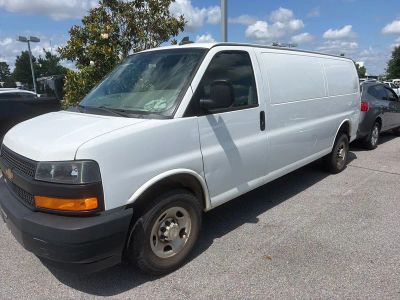 2021 Chevrolet Express 2500 Work Van Cargo in Summit White — front three-quarter view