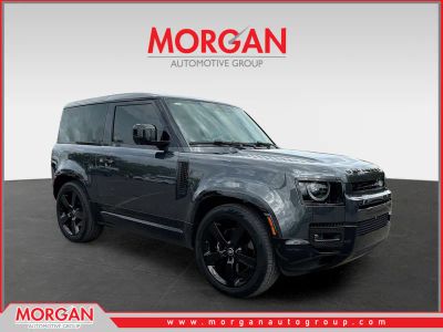 2023 Land Rover Defender Carpathian Edition in Carpathian Gray Premium Metallic — front three-quarter view