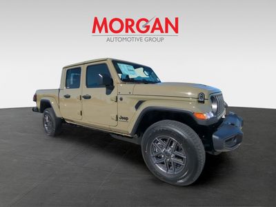 2026 Jeep Gladiator Sport S in Green — front three-quarter view