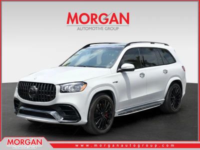 2025 Mercedes-Benz GLS AMG 63 in Gray — front three-quarter view