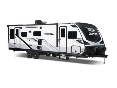 2025 Jayco Jay Feather — front three-quarter view