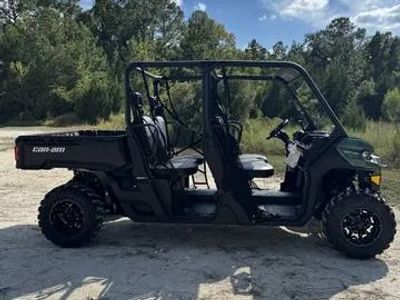 2026 Can-Am® Defender MAX DPS HD7 Compass Green — front three-quarter view