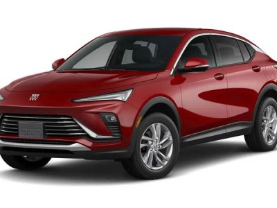 2026 Buick Envista Preferred in Brilliant Red — front three-quarter view