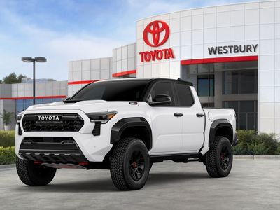 2025 Toyota Tacoma Tacoma TRD Pro in Ice Cap with Black roof — front three-quarter view