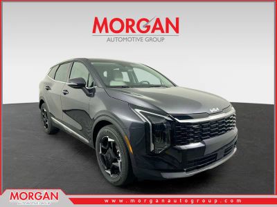 2026 Kia Sportage EX in Panthera Metal Gray — front three-quarter view