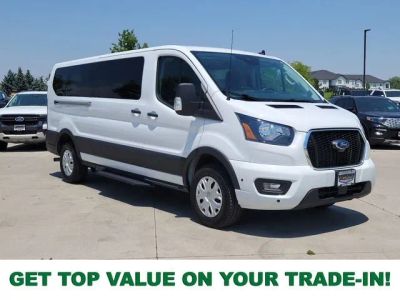 2025 Ford Transit-350 XLT 12 Passenger in Oxford White — front three-quarter view