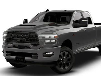 2026 RAM 2500 RAM 2500 LARAMIE CREW CAB 4X4 8' BOX in Granite Crystal Metallic Clear-Coat Exterior Paint — front three-quarter view