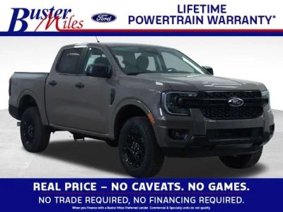 2026 Ford Ranger XLT in Marsh Gray — front three-quarter view