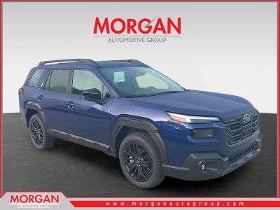 2026 Subaru Outback Limited XT in Sapphire Blue Pearl — front three-quarter view