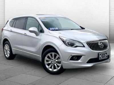 2018 Buick Envision Essence in Galaxy Silver Metallic — front three-quarter view