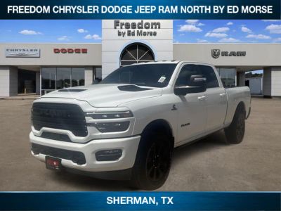 2025 RAM 2500 Laramie in Bright White Clearcoat — front three-quarter view