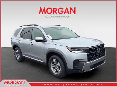 2026 Honda Pilot EX-L in Solar Silver Metallic — front three-quarter view