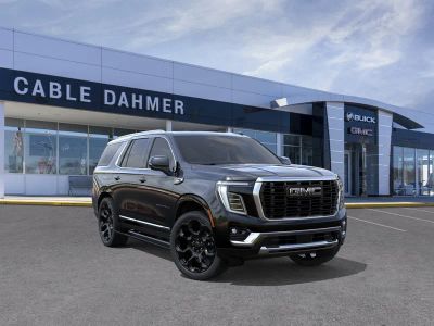 2026 GMC Yukon Denali in Onyx Black — front three-quarter view