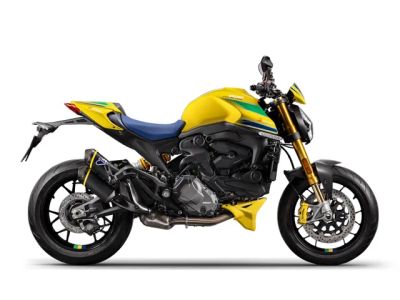 2025 Ducati Monster Senna — front three-quarter view