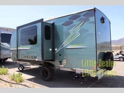 2026 Keystone RV Reign — rear three-quarter view