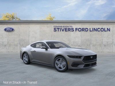 2026 Ford Mustang EcoBoost in Carbonized Gray Metallic — front three-quarter view