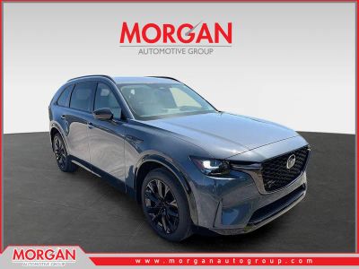 2026 Mazda CX-90 S Premium Sport in Polymetal Gray Metallic — front three-quarter view