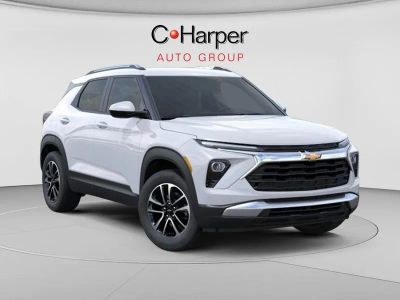2026 Chevrolet Trailblazer LT in Summit White — front three-quarter view
