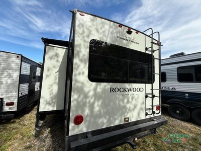 2026 Forest River RV Rockwood Ultra Lite — rear three-quarter view