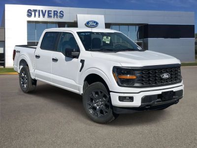 2026 Ford F-150 STX in Oxford White — front three-quarter view