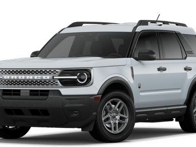 2026 Ford Bronco Sport Big Bend in White — front three-quarter view