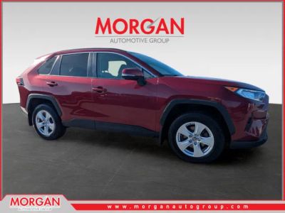 2020 Toyota RAV4 XLE in Red — front three-quarter view