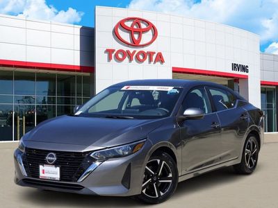 2024 Nissan Sentra SV in Gray — front three-quarter view