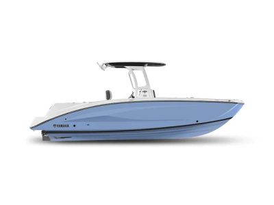 2026 Yamaha Boats 255 FSH Sport E — front three-quarter view