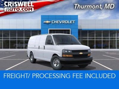 2026 Chevrolet Express Cargo Base in Summit White — front three-quarter view