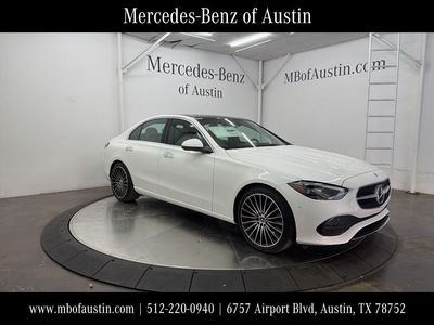2026 Mercedes-Benz C-Class C 300 in Polar White — front three-quarter view