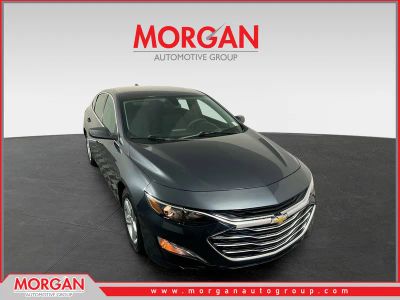 2021 Chevrolet Malibu LS in Shadow Gray Metallic — front three-quarter view