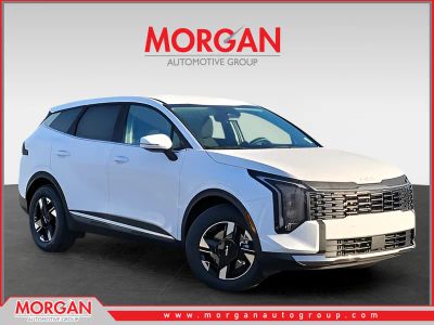 2026 Kia Sportage LX in White — front three-quarter view