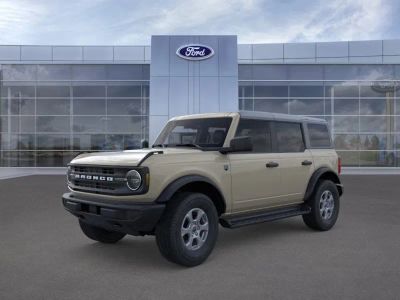 2026 Ford Bronco in Desert Sand — front three-quarter view
