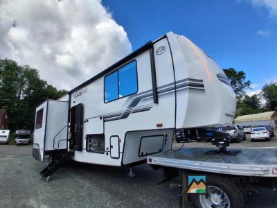 2027 Forest River RV Sabre 37RVMILES — front three-quarter view