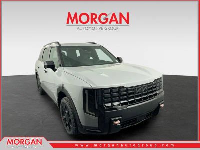 2027 Kia Telluride X-Pro SX-Prestige in Wolf Gray — front three-quarter view
