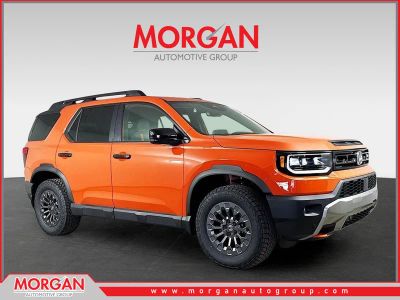 2026 Honda Passport TrailSport in Sunset Orange — front three-quarter view