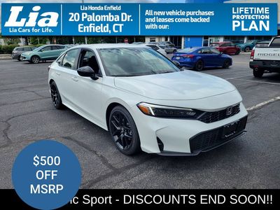 2026 Honda Civic Sedan Sport CVT — side profile view