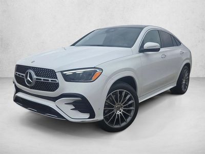 2026 Mercedes-Benz GLE 450 GLE 450 4MATIC &reg; Coupe in Polar White — front three-quarter view