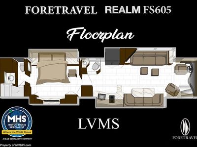 2026 Foretravel Realm FS605 Luxury Villa Master Suite (LVMS) Bath & 1/2 - Photo 7