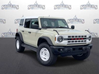 2026 Ford Bronco Heritage Edition in Beige — front three-quarter view