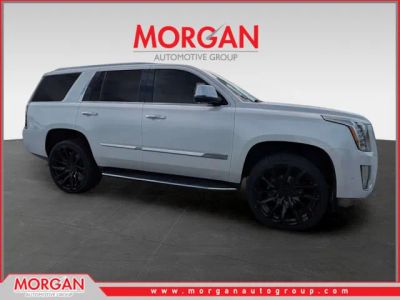 2017 Cadillac Escalade Luxury in White — front three-quarter view