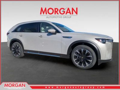 2026 Mazda CX-90 PHEV Premium Plus in Platinum Quartz — front three-quarter view